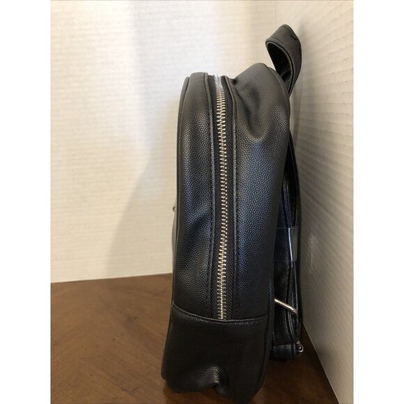 Christian Lacroix Backpack Black Pine Caviar Faux Leather 9” x 10” x 4” - Picture 3 of 7